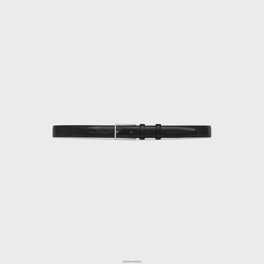 CELINE muškarci bc-03 25 mm u taurillon koži crno pribor 3WE2E2206