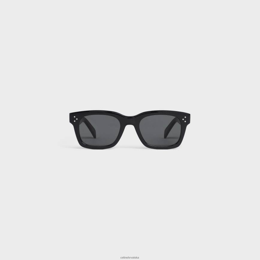 CELINE muškarci okvir 41 sunčanih naočala u acetatu crno pribor 3WE2E2221