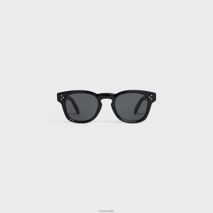 CELINE muškarci okvir 42 sunčane naočale u acetatu crno pribor 3WE2E2223