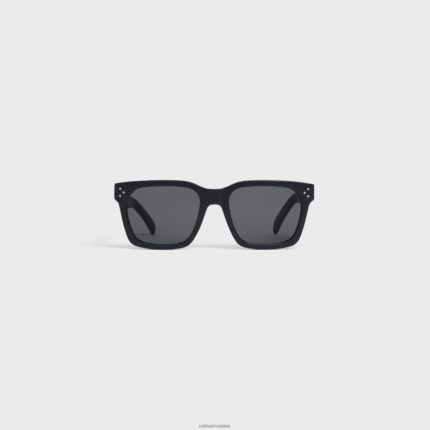 CELINE muškarci okvir 45 sunčanih naočala u acetatu crno pribor 3WE2E2217