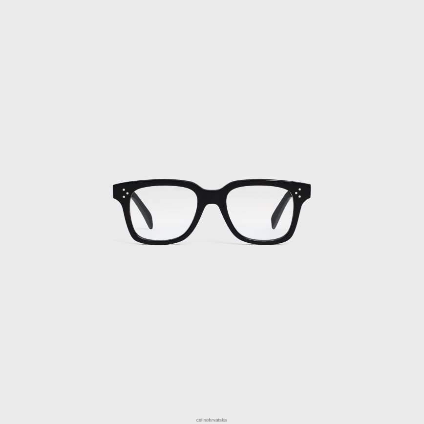 CELINE muškarci okvir 51 sunčanih naočala u acetatu s metalom crno pribor 3WE2E2213