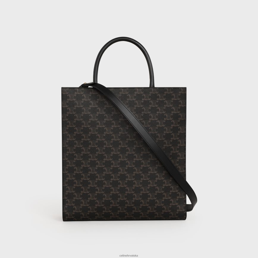 CELINE muškarci srednje okomite kabe u triomphe platnu s tiskom crno pribor 3WE2E2098