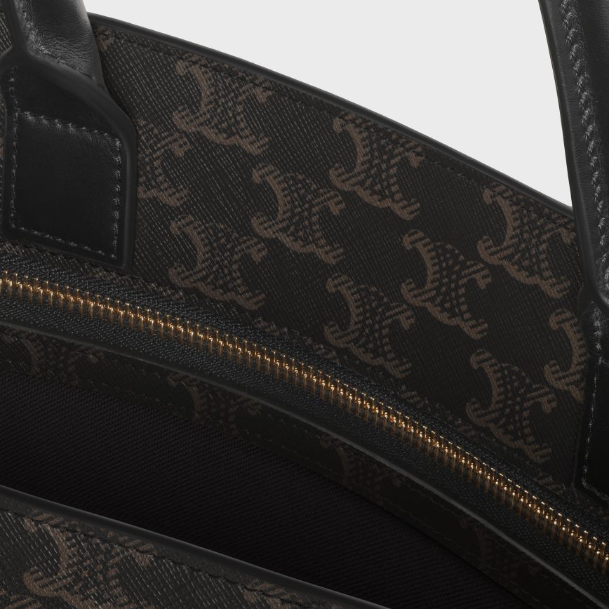 CELINE muškarci srednje okomite kabe u triomphe platnu s tiskom crno pribor 3WE2E2098