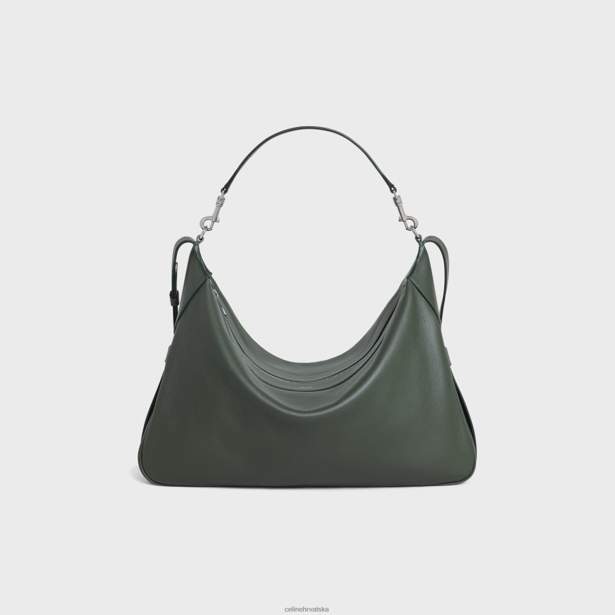 CELINE muškarci veliki romy remen od meke teleće kože tamna vojska pribor 3WE2E2076