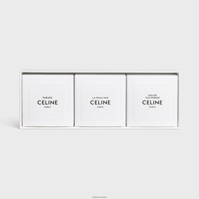 CELINE uniseks parfimisani sapuni setparade, la peau nue, eau de californie 3x100g 3WED61481 pribor jedna boja