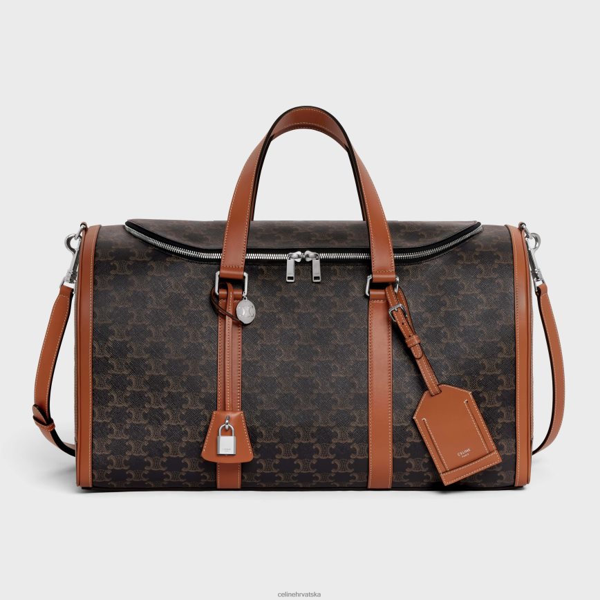 CELINE uniseks putna torba za pse od triomphe platna i telećeg sina preplanuli ten pribor 3WE2E1700