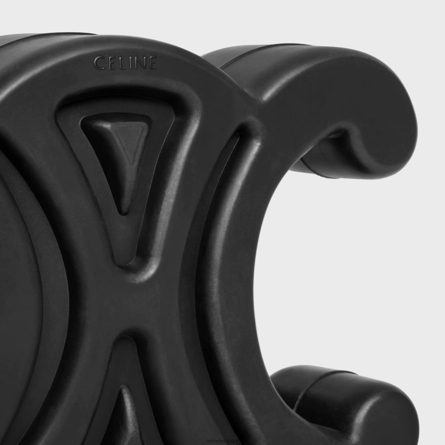 CELINE uniseks triomphe igračka za psa u gumi crno pribor 3WE2E1703