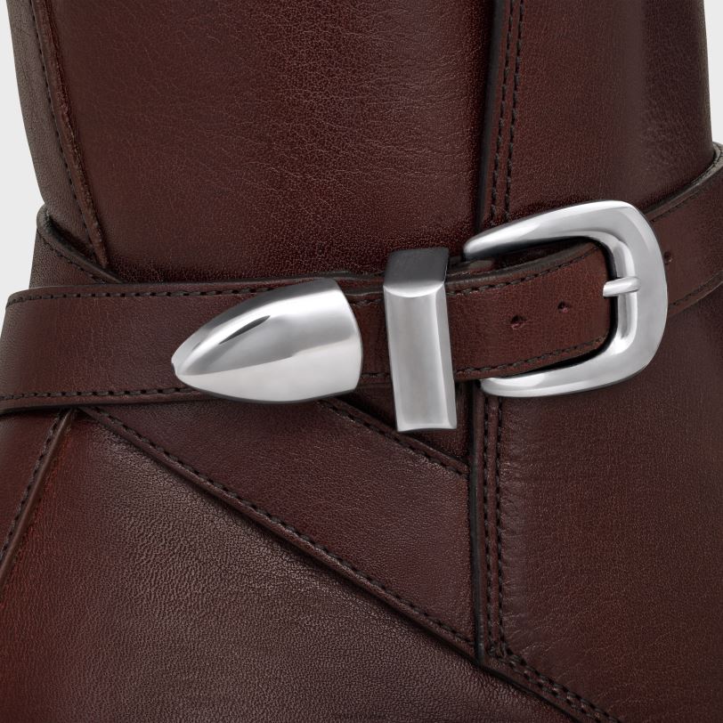 CELINE žene jodhpur čizma joan u telećoj koži 3WED6961 obuća tamno bordo