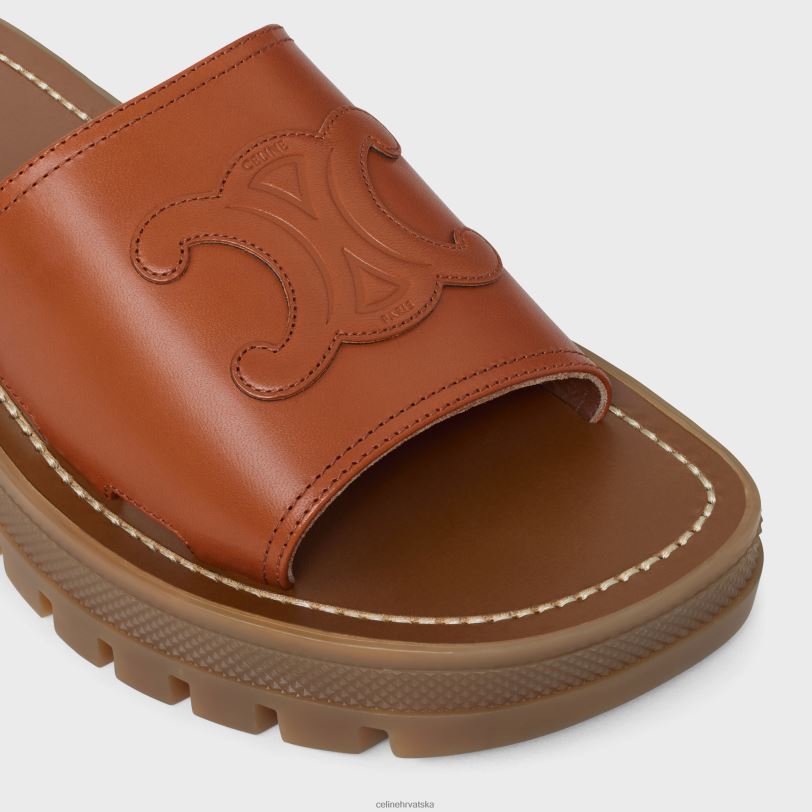 CELINE žene clea triomphe tobogan u telećoj koži vegetalni ning 3WED6995 obuća preplanuli ten