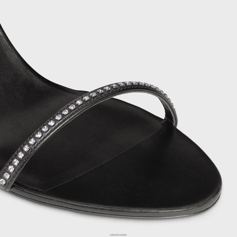 CELINE žene soir sandala s remenčićem s pletenicama od janjeće kože s pletenicama 3WED61009 obuća crno