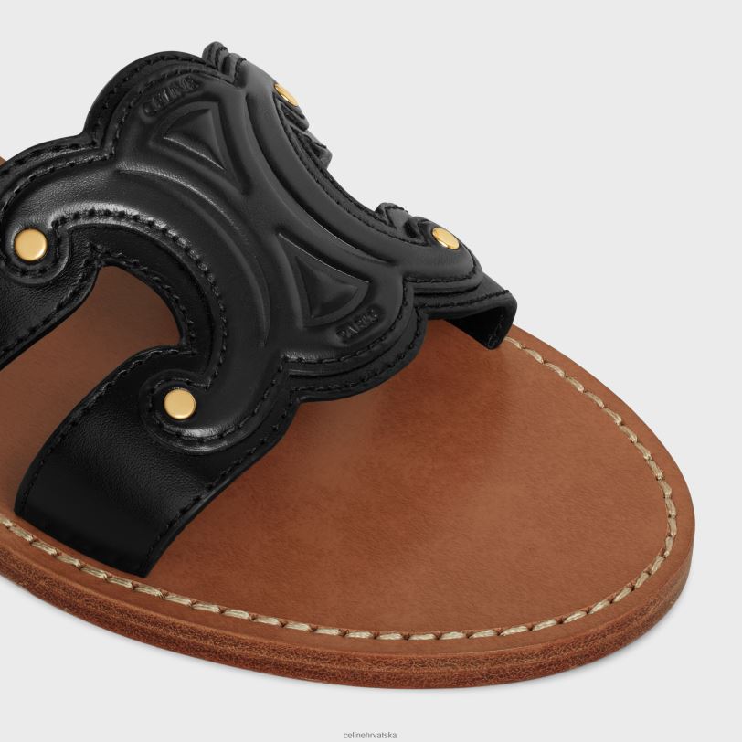 CELINE žene triomphe mazga u telećoj koži 3WED6996 obuća crno