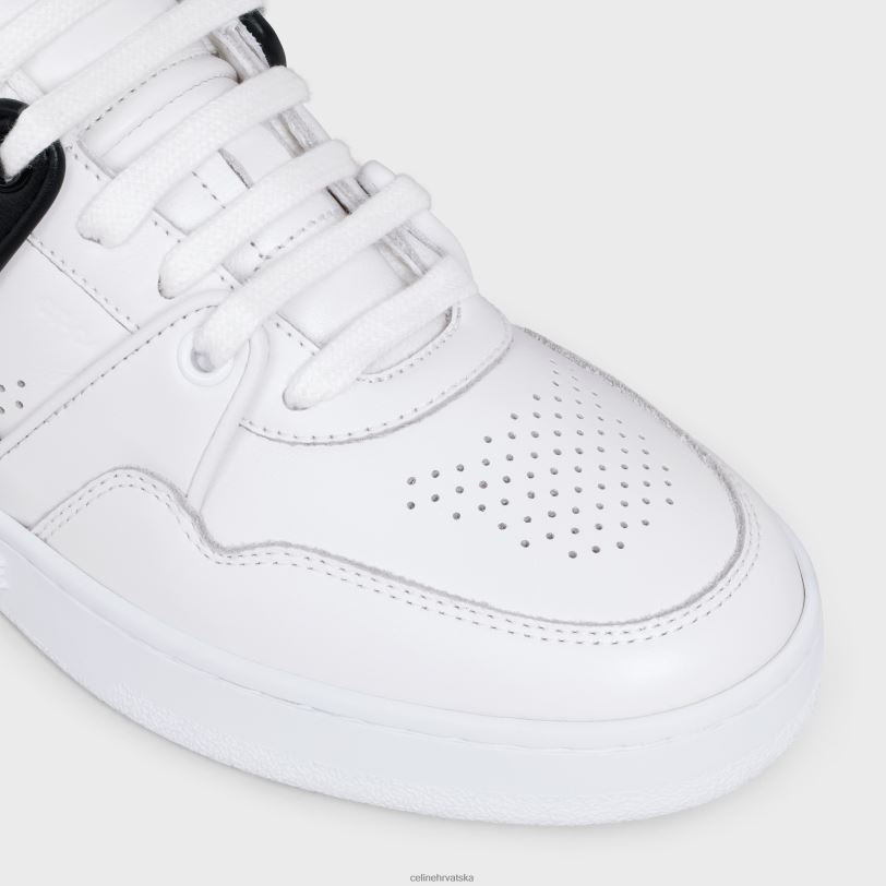 CELINE žene ct-04 niske tenisice na vezanje od teleće kože 3WED61012 obuća optički bijelo/crno