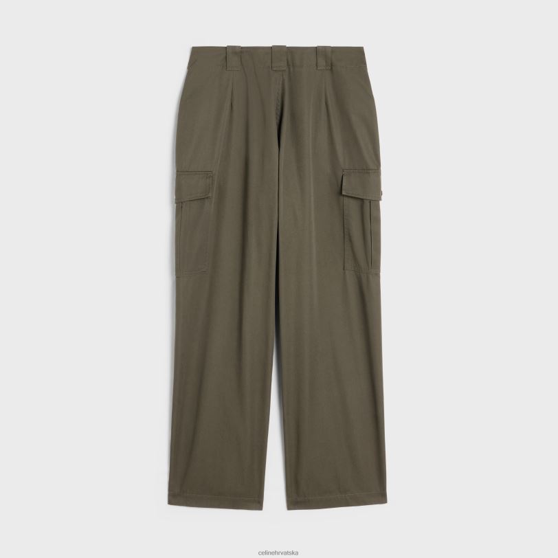 CELINE žene cargo hlače od tehničkog pamuka 3WED6879 odjeća blato
