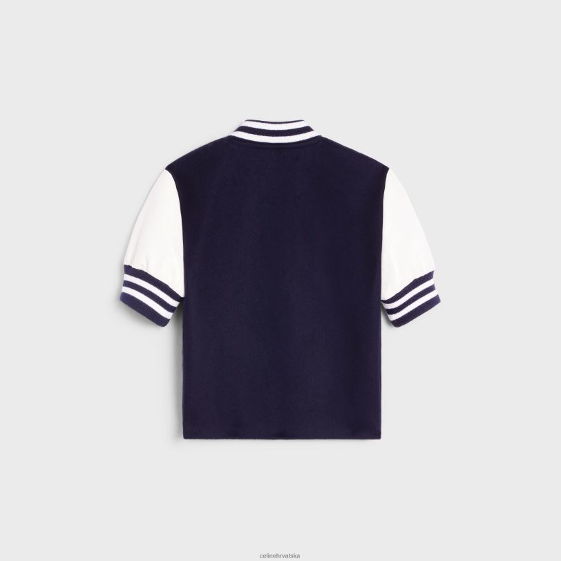 CELINE žene chelsea teddy jakna od dvostrukog kašmira 3WED6730 odjeća mornarica