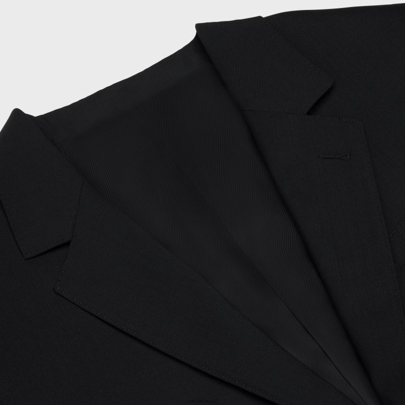 CELINE žene jude jakna od vunene tkanine 3WED6712 odjeća crno