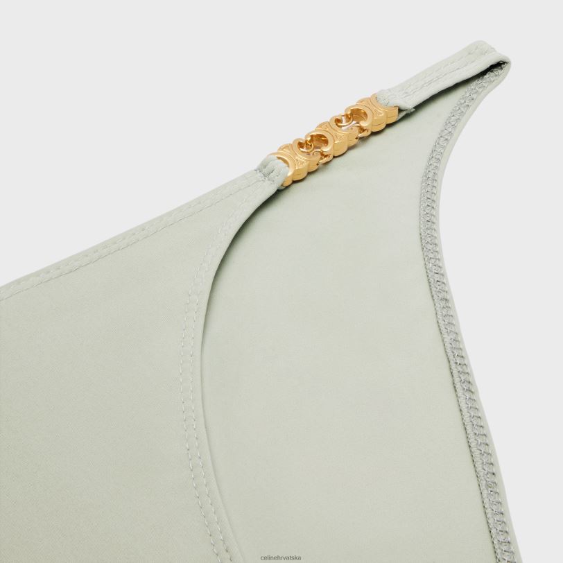 CELINE žene triomphe donji dio kupaćeg kostima u mat žerseju 3WED6908 odjeća vert amande