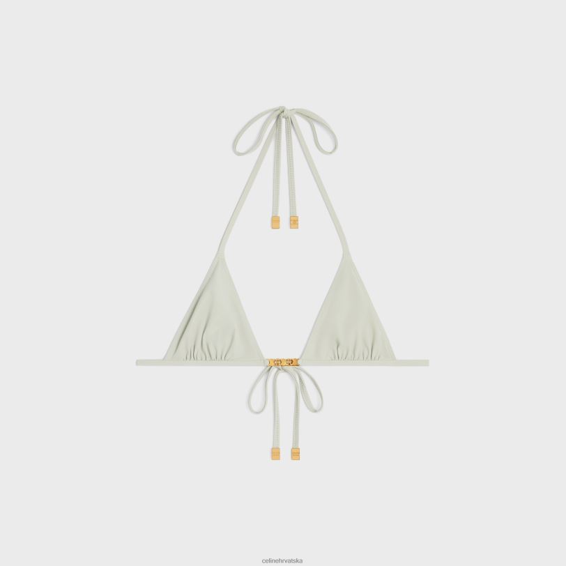 CELINE žene triomphe triangle top u mat žerseju 3WED6907 odjeća vert amande