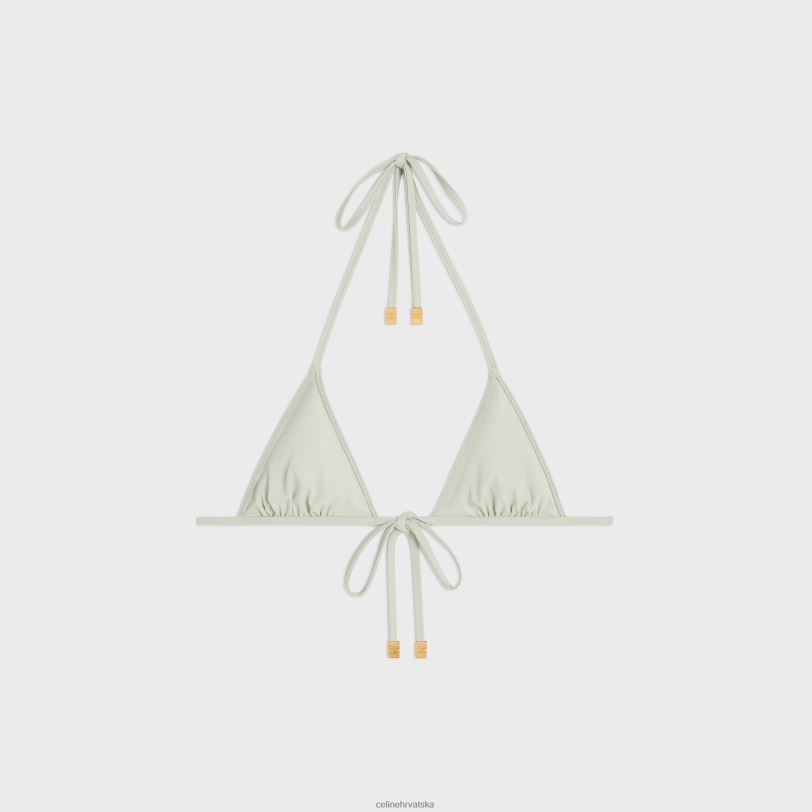 CELINE žene triomphe triangle top u mat žerseju 3WED6907 odjeća vert amande