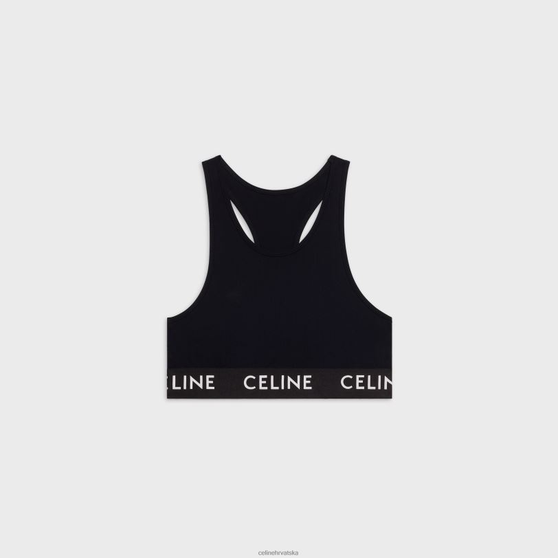CELINE žene sportski grudnjak u tehničkom dresu 3WED6787 odjeća crno