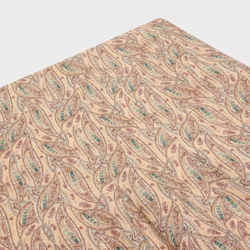 CELINE žene plisirana suknja od žoržeta od viskoze 3WED6810 odjeća craie/abricot/bleu