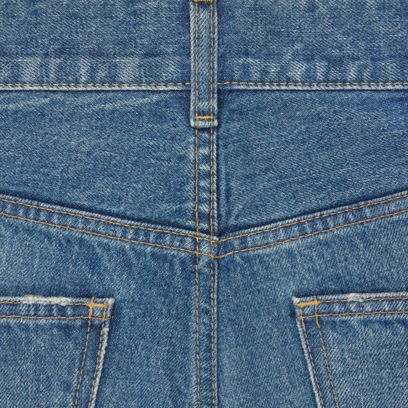 CELINE žene dylan lepršave traperice s potpisom u traperu 3WED6862 odjeća sindikalno pranje