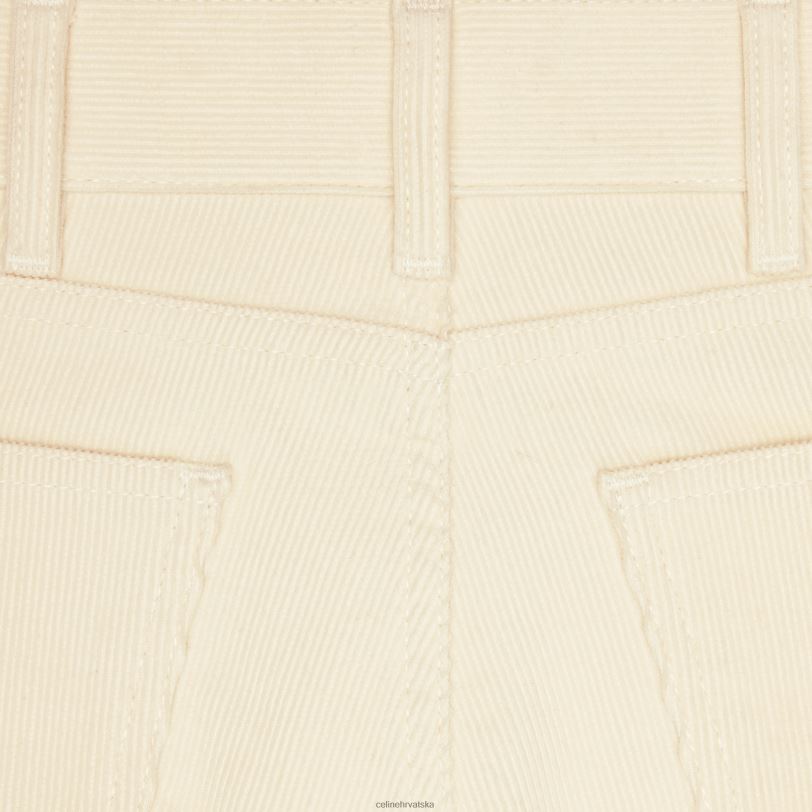 CELINE žene jane lepršave traperice od samta 3WED6855 odjeća sirovo pranje