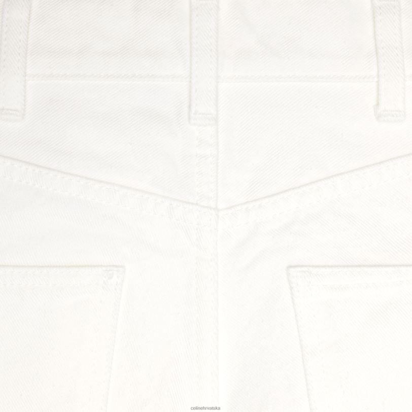 CELINE žene jane lepršave traperice od trapera 3WED6856 odjeća optičko bijelo pranje