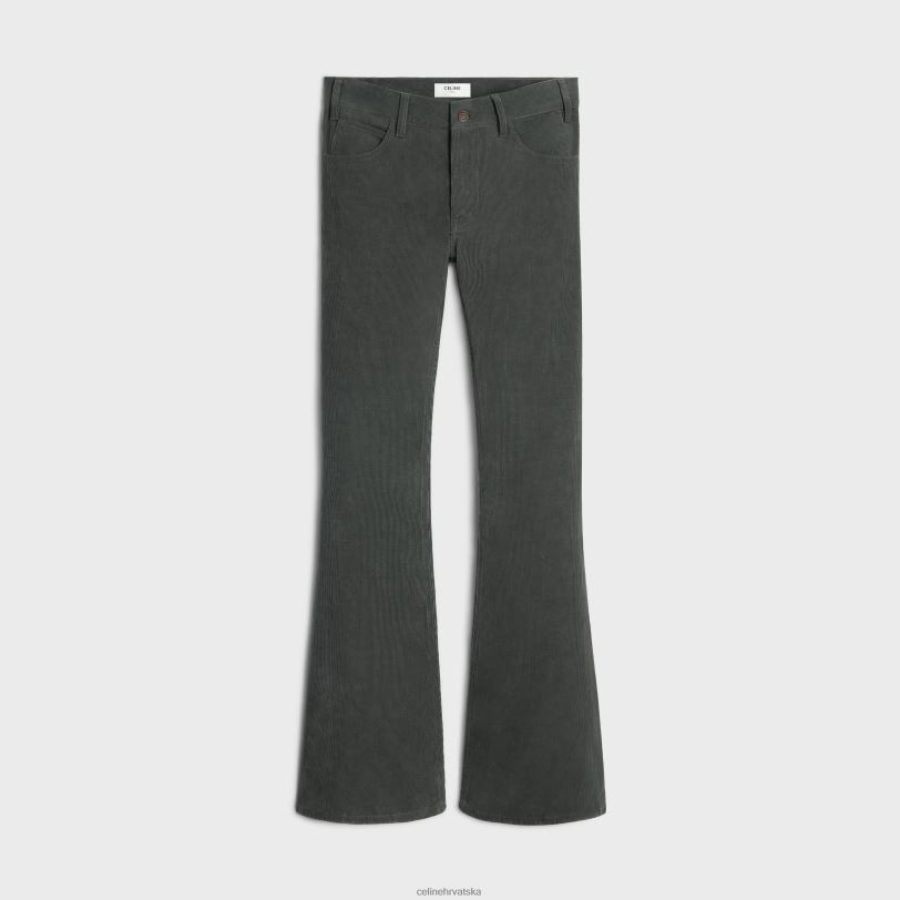 CELINE žene marco traperice od samta 3WED6644 odjeća ostarjeli samt ispiranje