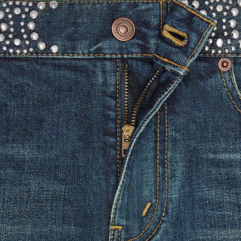 CELINE žene neo uske traperice od trapera 3WED6868 odjeća čisti tamni union pranje