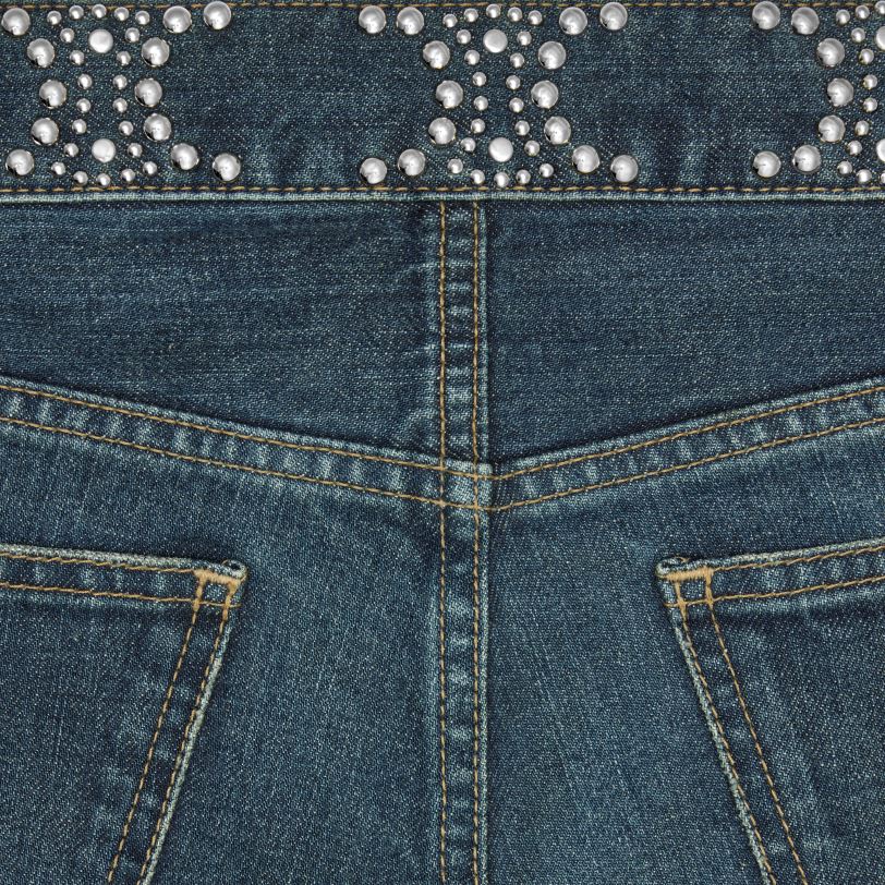 CELINE žene neo uske traperice od trapera 3WED6868 odjeća čisti tamni union pranje