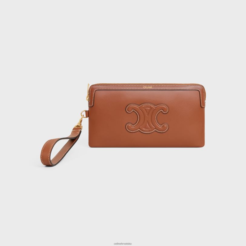 CELINE žene dugačka torbica s remenom od glatke teleće kože 3WED6435 pribor preplanuli ten
