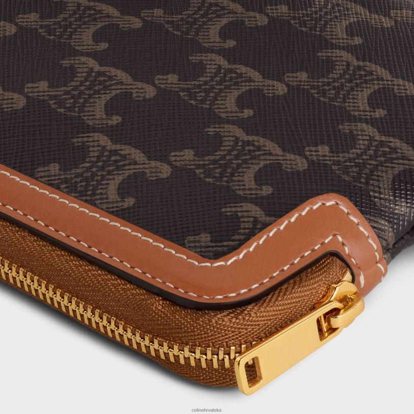 CELINE žene duga torbica s remenom triomphe platno 3WED6436 pribor preplanuli ten