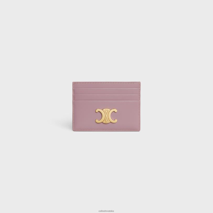 CELINE žene triomphe držač kartice od sjajne teleće kože 3WED6488 pribor latica