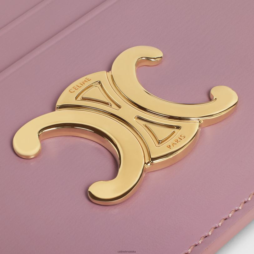 CELINE žene triomphe držač kartice od sjajne teleće kože 3WED6488 pribor latica