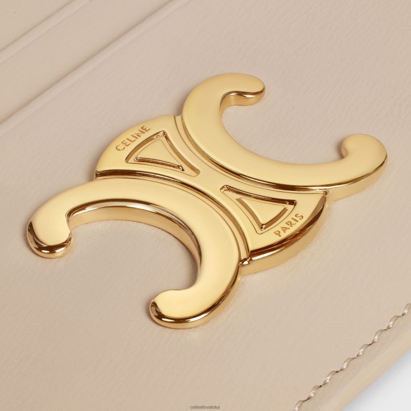 CELINE žene triomphe držač kartice od sjajne teleće kože 3WED6489 pribor gola