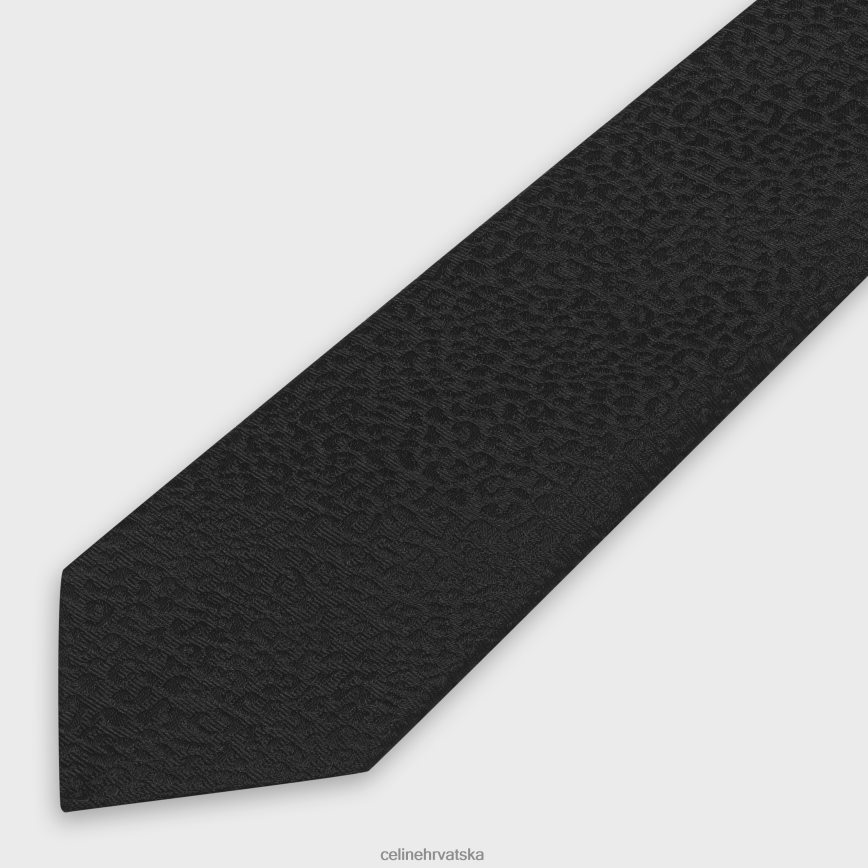 CELINE žene kravata od svilenog žakarda crno pribor 3WE2E2268