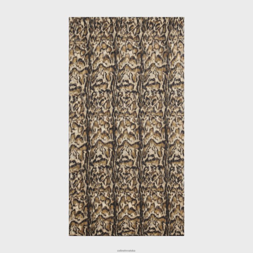 CELINE žene stola od muslina od kašmira s printom ocelota 3WED61200 pribor leopard