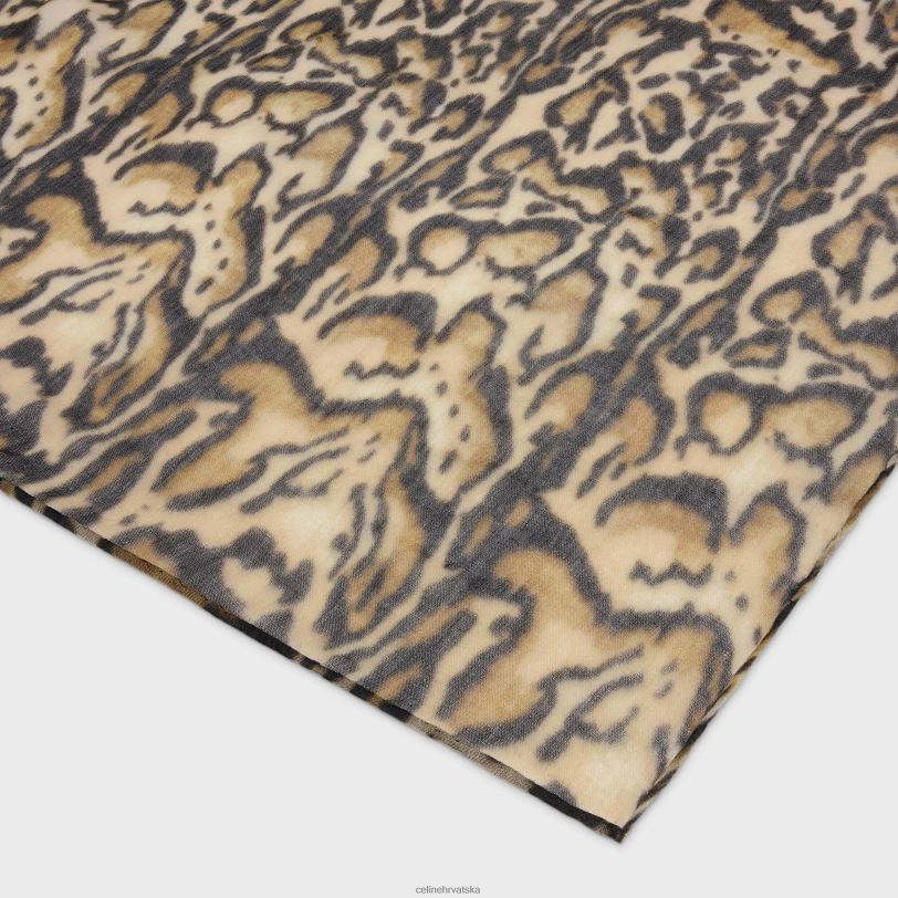 CELINE žene stola od muslina od kašmira s printom ocelota 3WED61200 pribor leopard