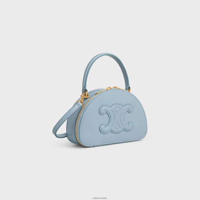 CELINE žene futrola polumjesec od glatke teleće kože 3WED6343 pribor svjetloplavo