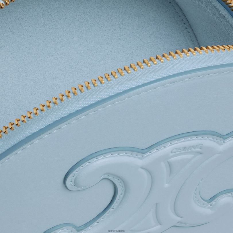 CELINE žene futrola polumjesec od glatke teleće kože 3WED6343 pribor svjetloplavo