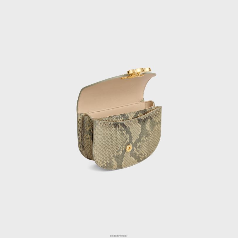 CELINE žene mini lančić besace clea u laminiranom pitonu 3WED6313 pribor prirodni