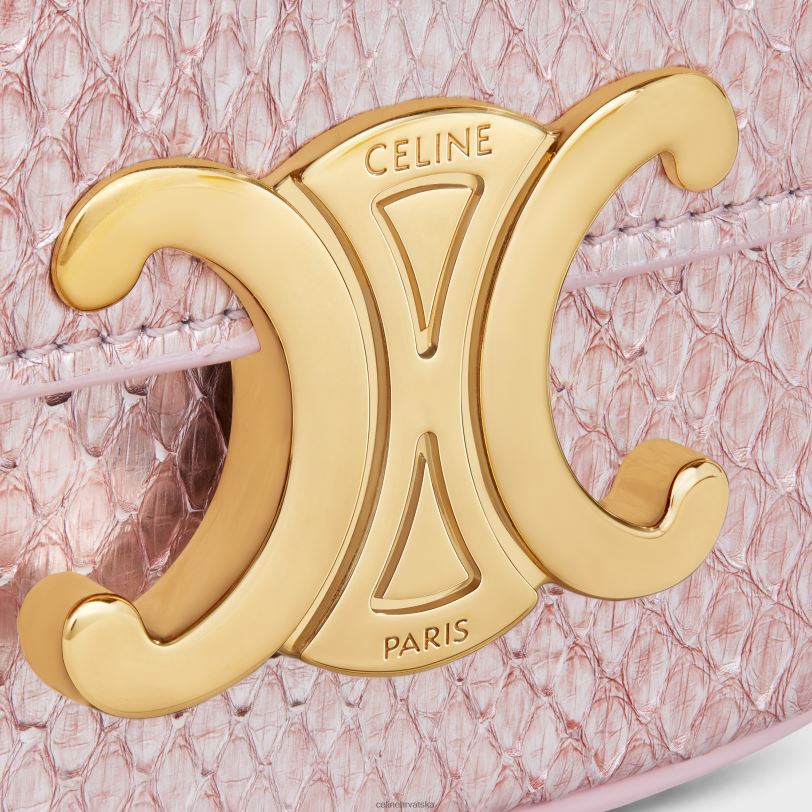 CELINE žene mini lančić claude u bisernom pitonu 3WED6309 pribor svijetloružičasta