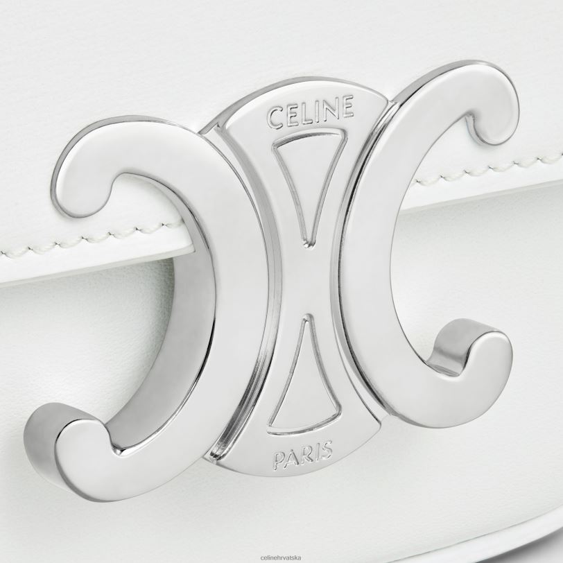 CELINE žene mini lančić claude u sjajnoj telećoj koži 3WED6310 pribor bijel de bijel