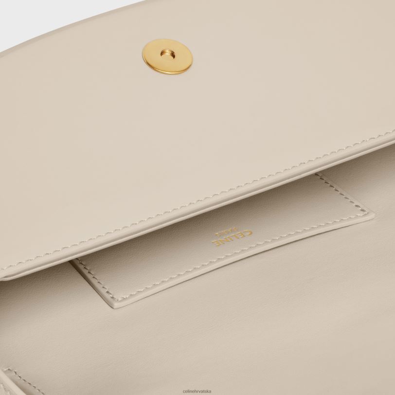 CELINE žene spojka na remenu tabu od glatke teleće kože 3WED6344 pribor svijetli kamen