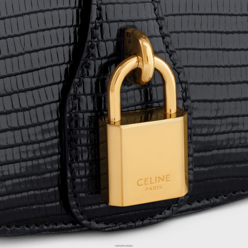 CELINE žene spojka na remenu tabu u gušteru 3WED6396 pribor crno