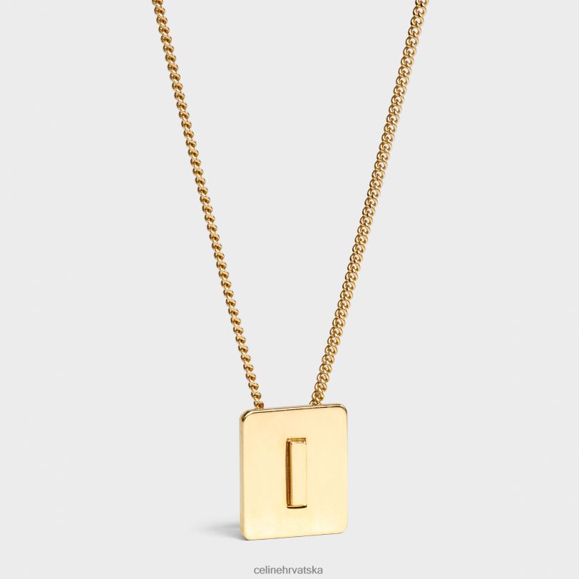 CELINE žene abeceda i ogrlica od mesinga sa završnom obradom 3WED61332 pribor zlato