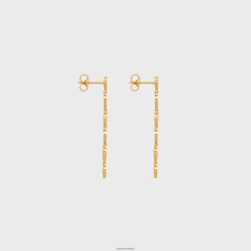 CELINE žene coeur naušnice od mesinga sa završnim slojem 3WED61264 pribor zlato