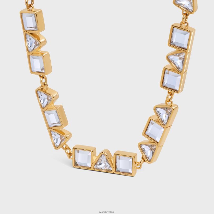 CELINE žene geometrijska narukvica od mesinga sa završnom obradom i žicama 3WED61266 pribor zlato