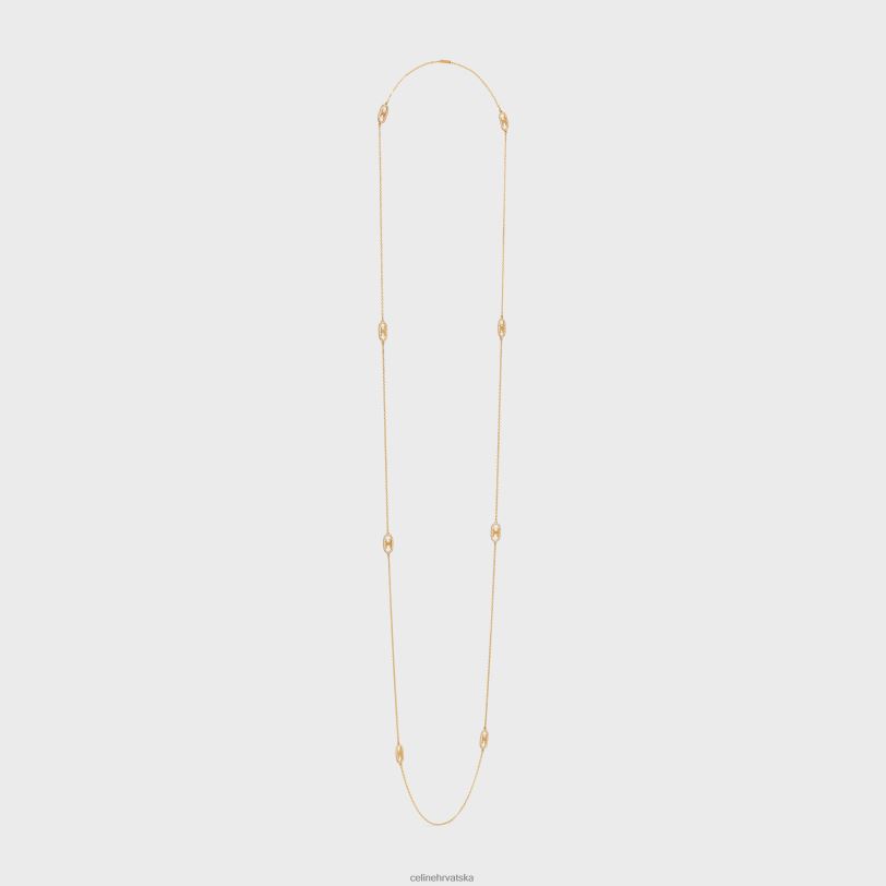 CELINE žene maillon triomphe saautoir u dijamantima 3WED61389 pribor žuto zlato & bijelo