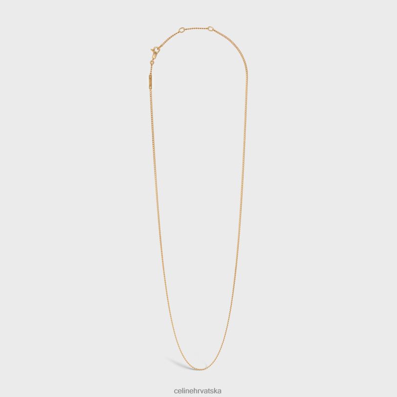 CELINE žene odvojivi kratki lanac od mesinga sa završnom obradom 3WED61359 pribor zlato